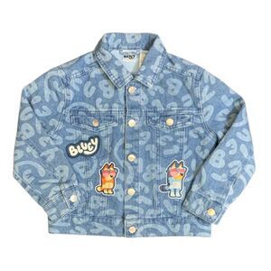 DreamWave Boy's Licensed Character Long Sleeve Denim Jacket with Patches - Blue